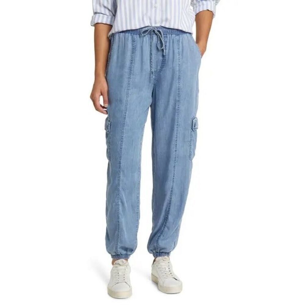 ✨BEACHLUNCHLOUNGE  Neli Denim Cargo Sz Large Joggers✨